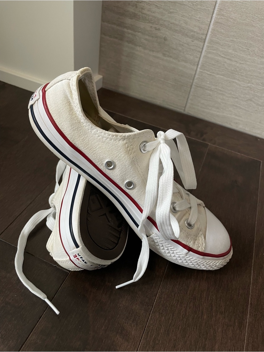 Converse All Star White Low-Top Sneakers Youth 3
